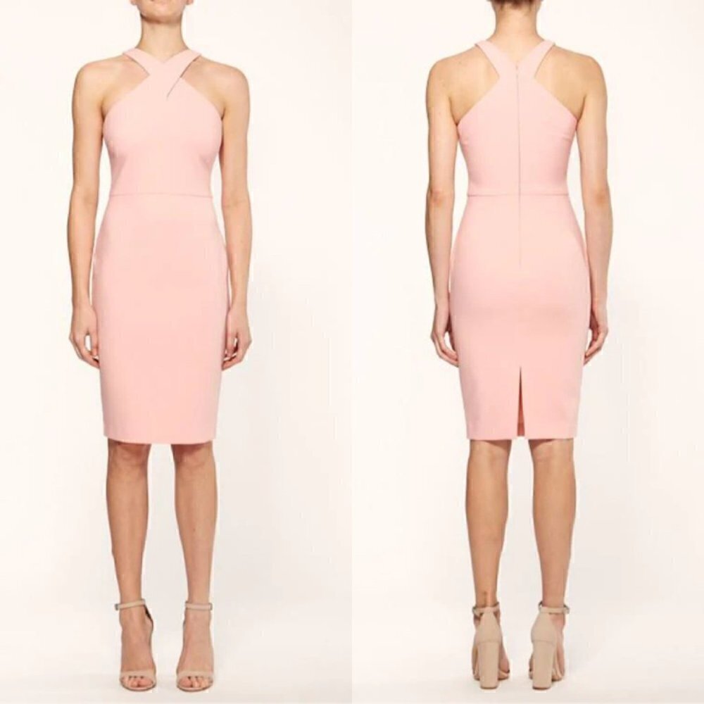 Likely Carolyn Light Pink Bodycon‎ Halter Mini Dress US 6​​​​​​​​​​​​​​​​​